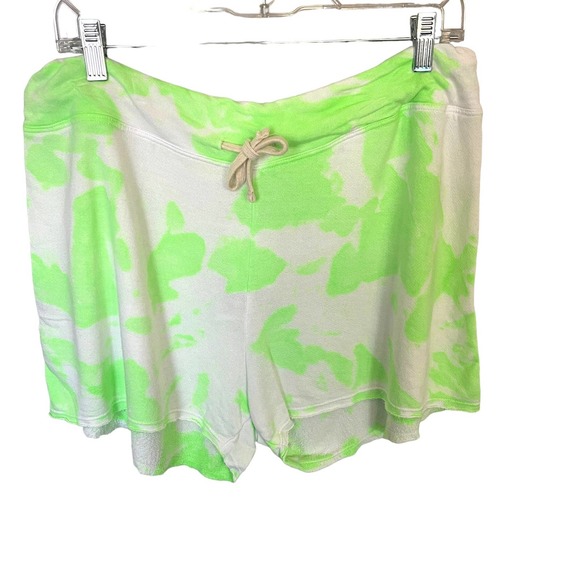Sundry Shorts Womens Size 4 Lime White Pull On Drawstring Sweat - Picture 2 of 9
